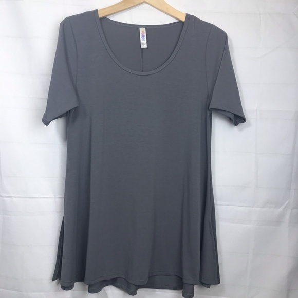 LULAROE Short sleeve tunic top gray Sz S - Picture 1 of 4